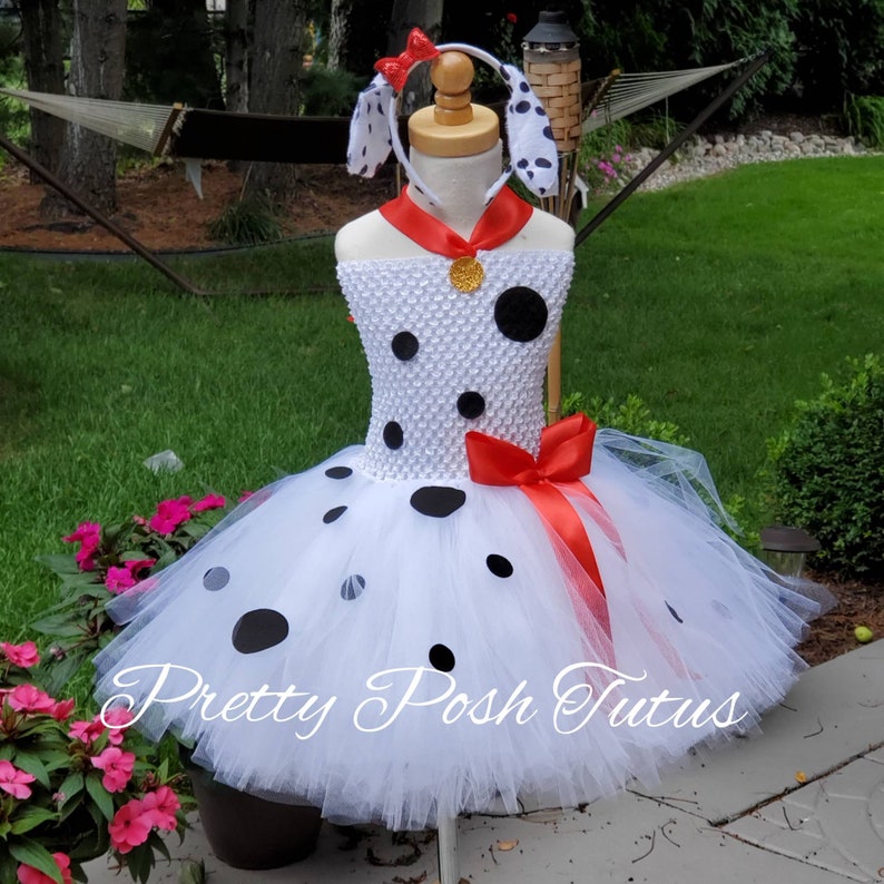 Dalmatian Costume Dalmatian Tutu Dress Halloween Costume Etsy