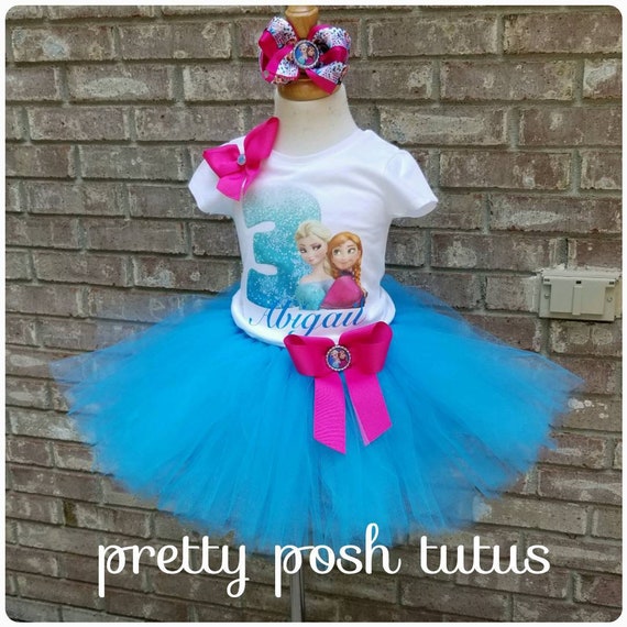 frozen tutu birthday outfit