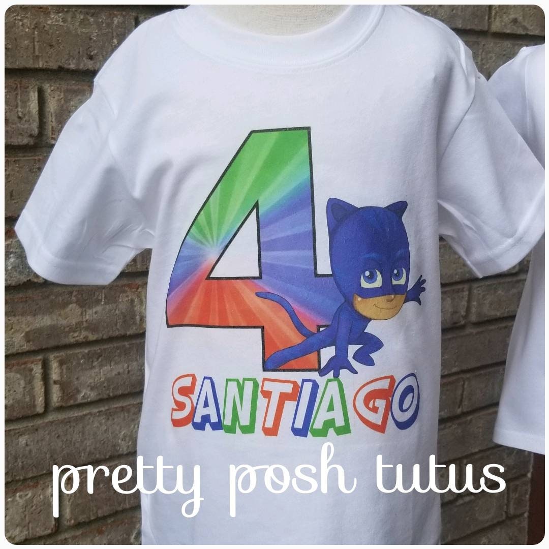 Catboy Birthday Birthday Shirt Boys Pj 