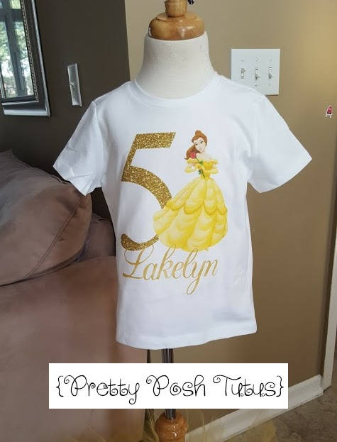 Belle Birthday Shirt Princess Birthday 