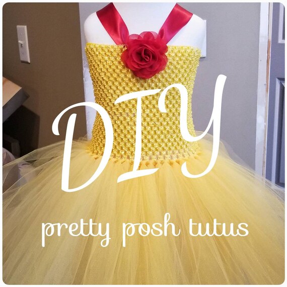 Diy Belle Dress Belle Tutu Dress Do It Yourself Tutu Etsy