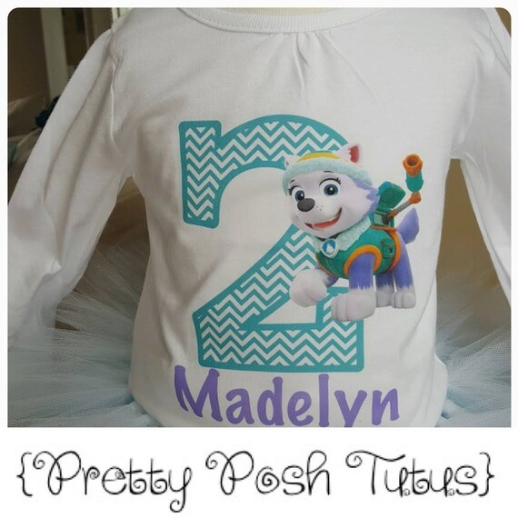 Everest Birthday Shirt Girls Paw Patrol 