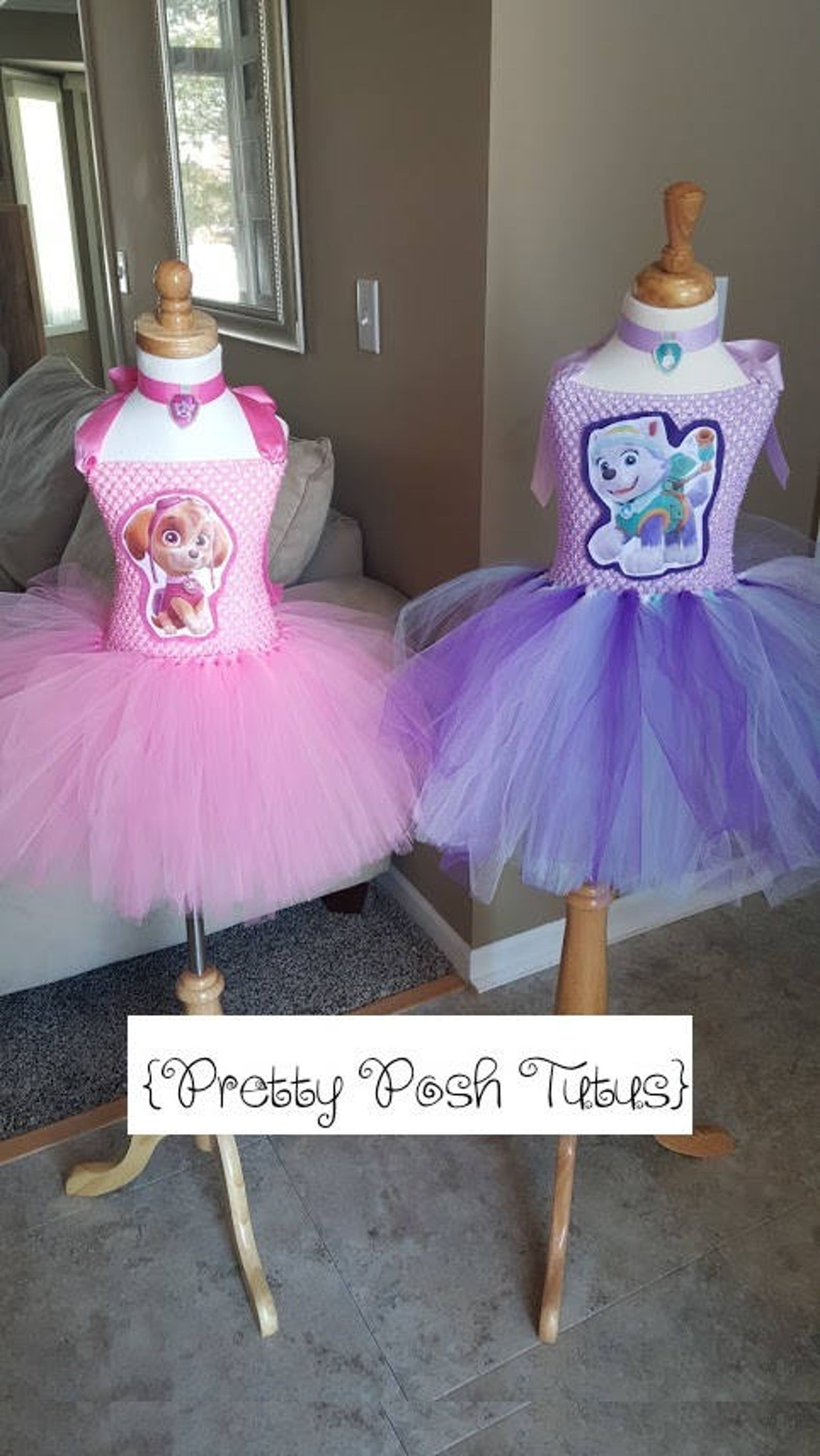 Skye costume, Everest Paw Patrol tutu dress