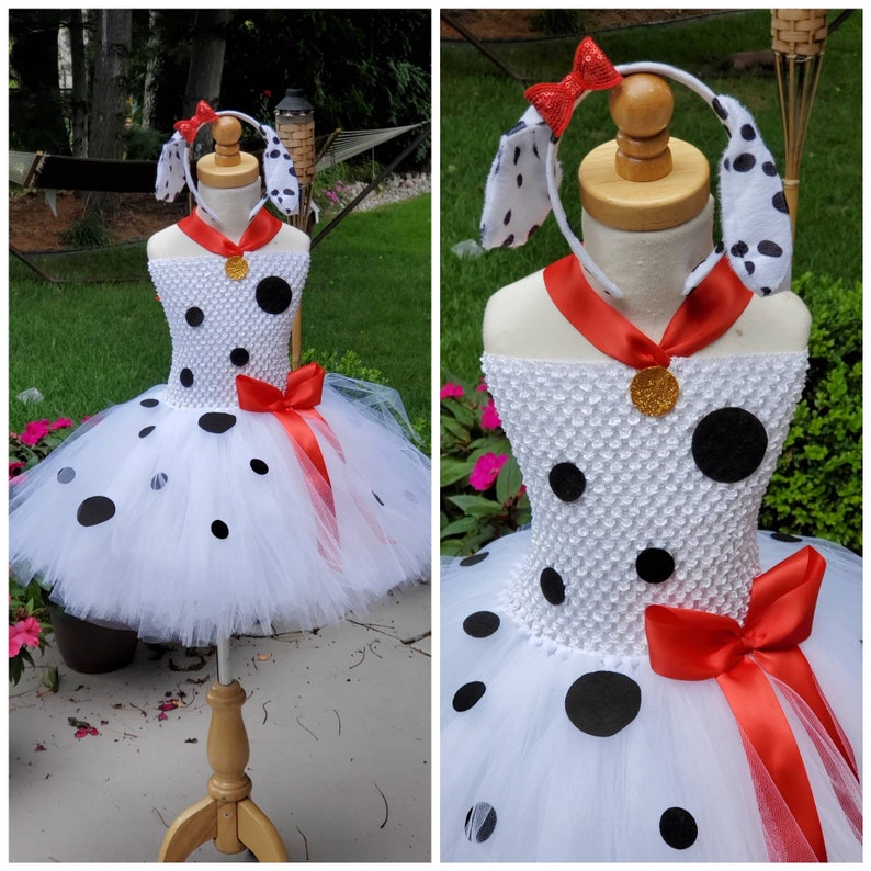 Dalmatian Costume Dalmatian Tutu Dress Halloween Costume Etsy