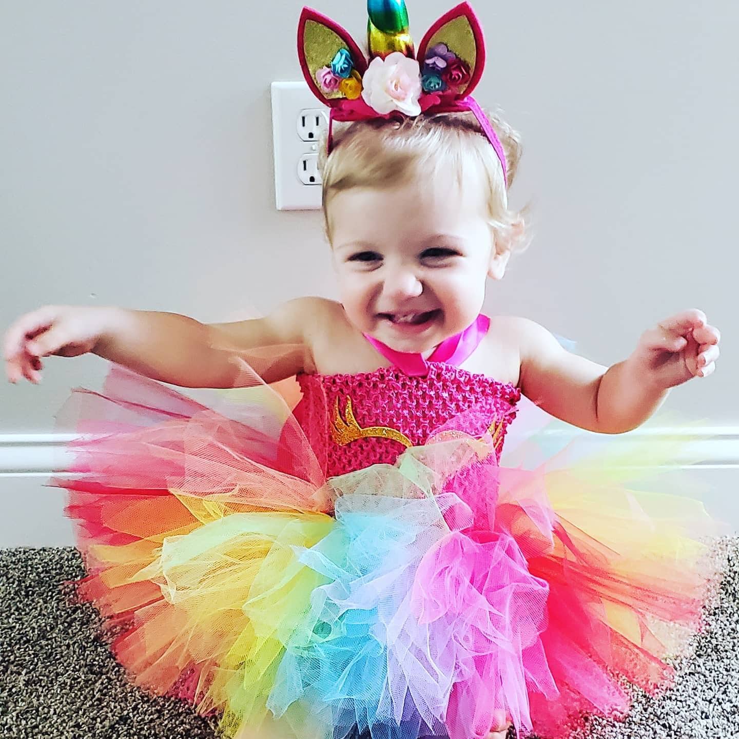 Pink unicorn costume tutu dress!! Halloween costume, tutu costume