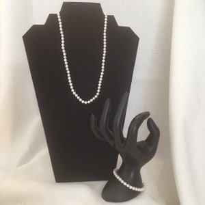 Vintage Cultured Freshwater Pearls Necklace & Bracelet 2 Piece Set Vintage NWT 14K Gold