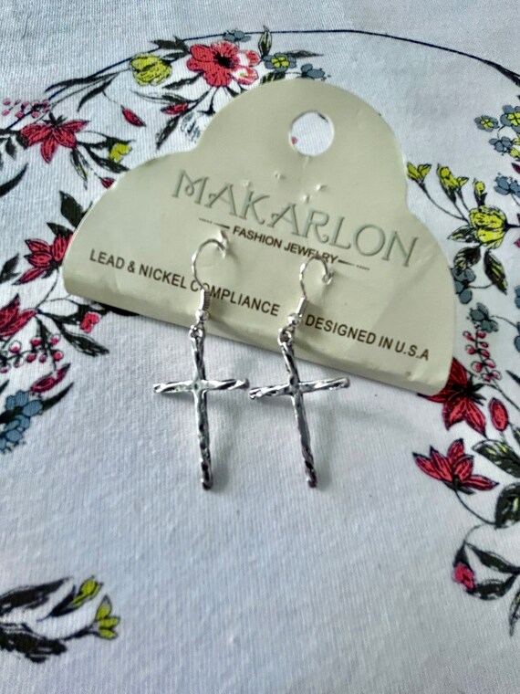 Vintage Makarlon Better Fashion Chiseled Silver-t… - image 3