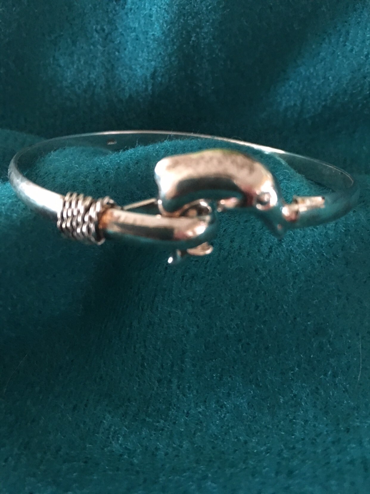 S925 Sterling Silver Dolphin Cuff Clamp Bracelet - Etsy 日本