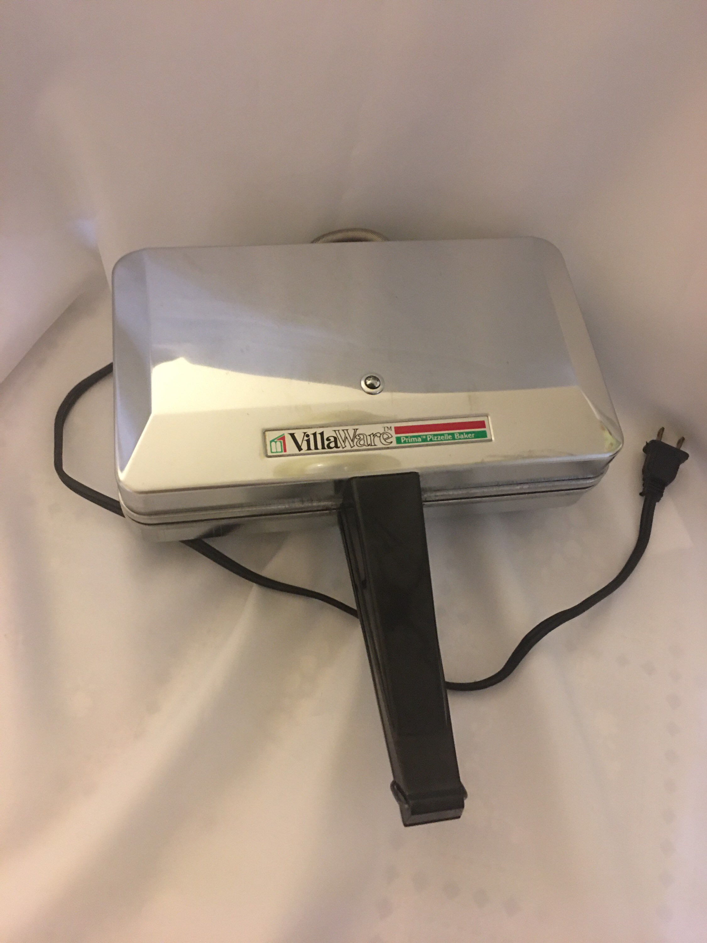 villaware prima pizzelle baker model 5000