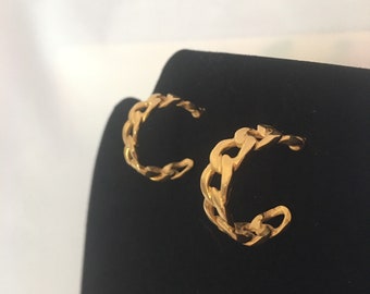 Vintage Better Quality Signed - Goldtone Gold Plated Rope