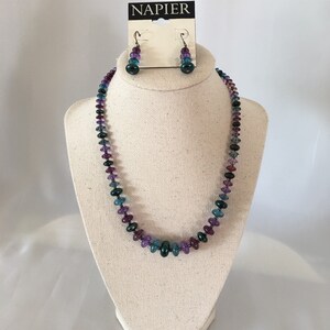 Napier Vintage 2 Piece Necklace Earring Set Vintage with Original Tag