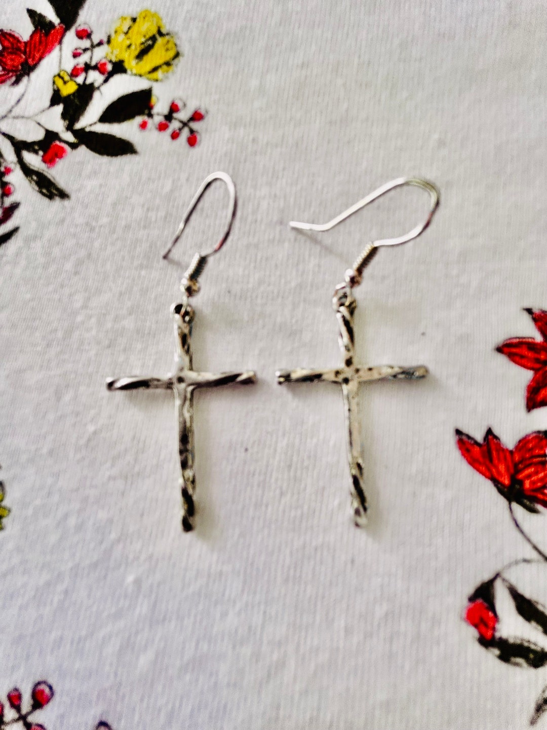 Vintage Makarlon Better Fashion Chiseled Silver tone Silver plated Pierced Earrings Jewelry RARE Etsy
