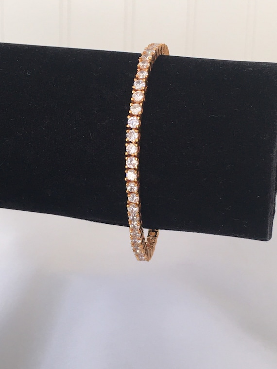 Collana Hip Hop Uomo Donna Collana Tennis 2 File Placcata Oro 14k Con Zirconi - Girocollo Hip Hop 20 Pollici, Unisex Collana Moda - Foto 3