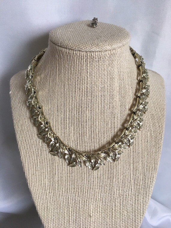 Coro Unique SIlver Plated Statement Etched Shiny … - image 1