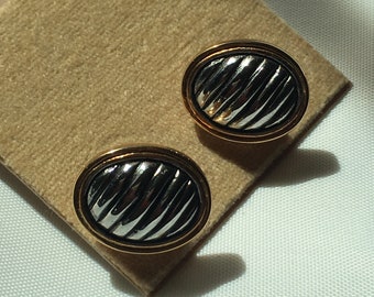 Bijoux vintage « Talbots » en plaqué argent et or Better Men's Fashion Designer avec boutons de manchette