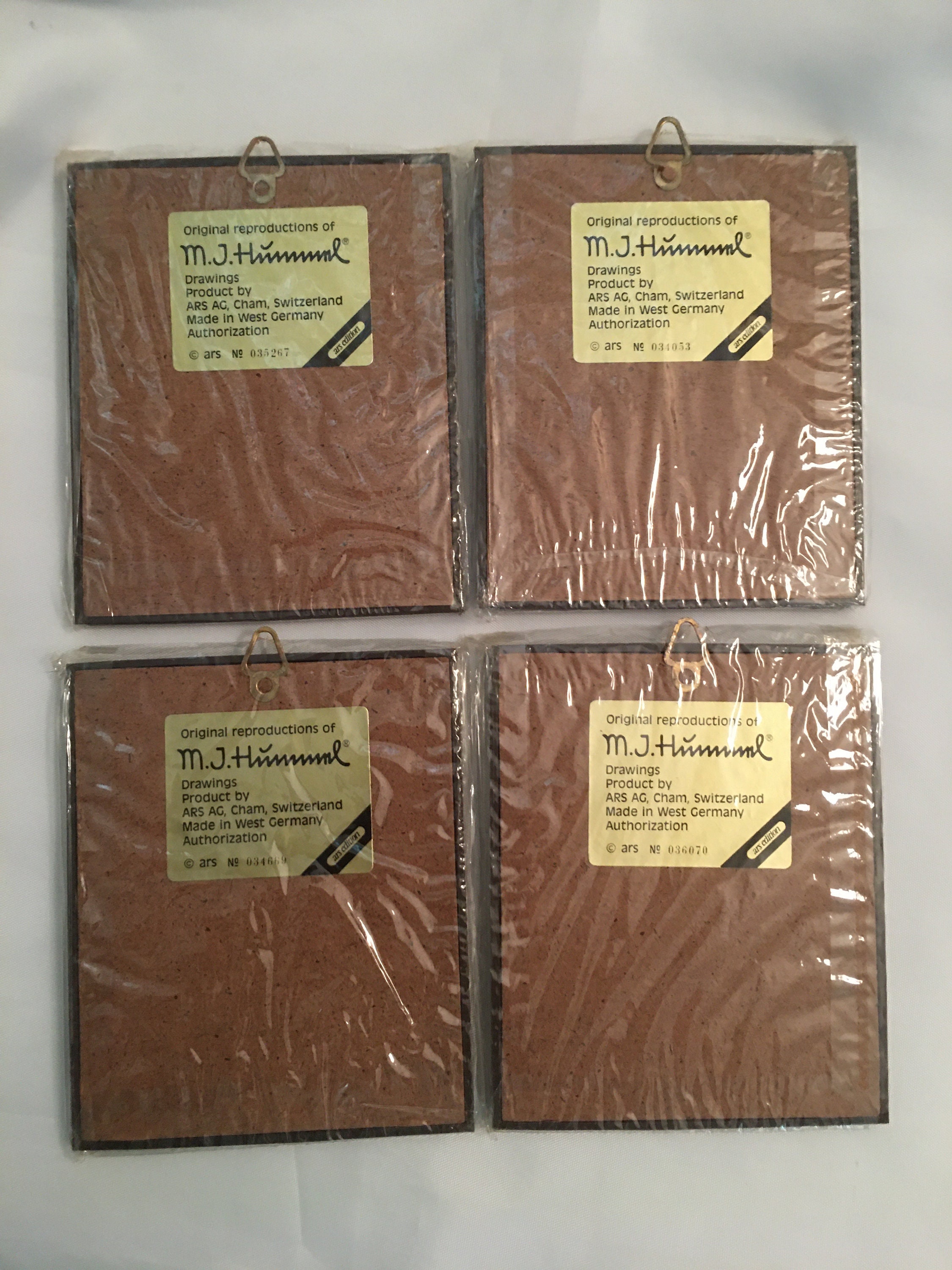 Set of 4 Original Reproductions of M. J. Hummel Drawings
