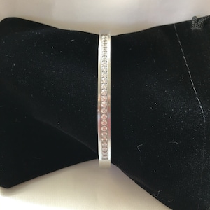 Vintage BG333W B.Tiff New York Eternity 25 Bangle Bracelet Jewelry