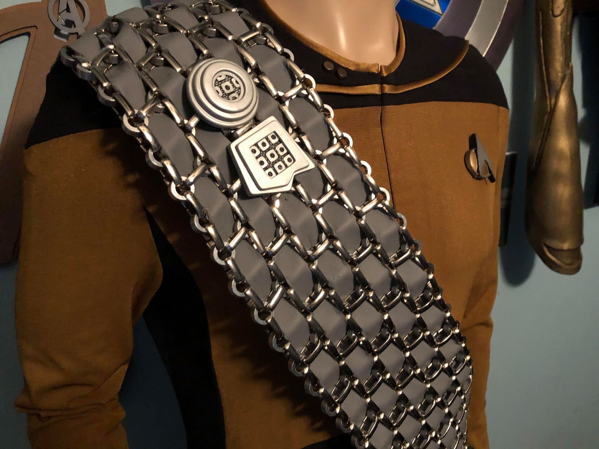 Star Trek Worf Baldric sash Klingon TNG DS9 Prop Costume Etsy