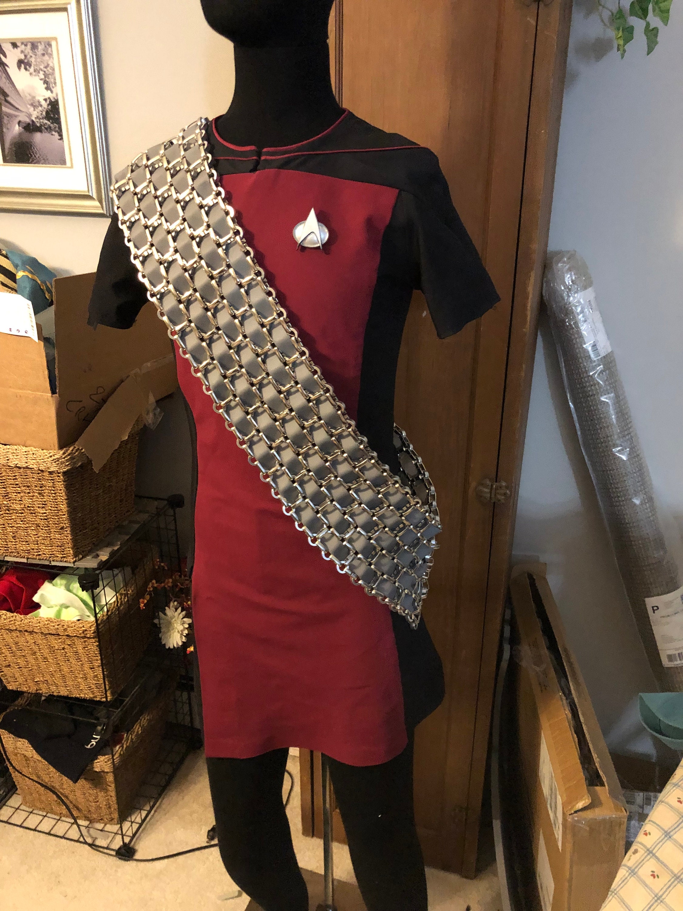 Star Trek Worf Baldric sash Klingon TNG DS9 Prop Costume Etsy