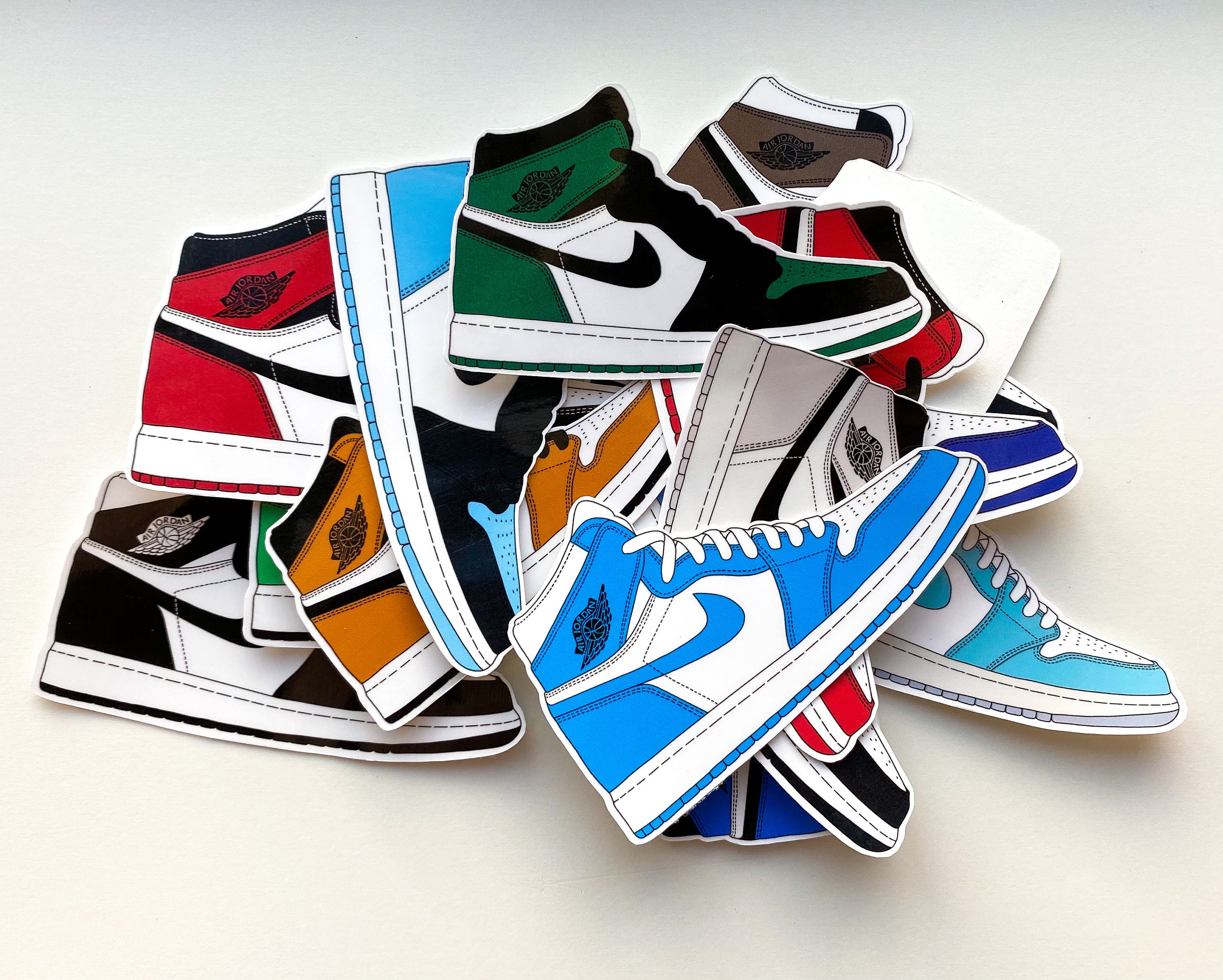 Nike Air Jordan 1 sticker Air Jordan 1 laptop sticker Nike Etsy