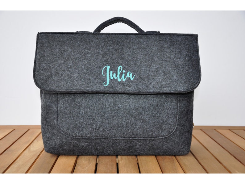 Laptop Briefcase Bag With Name Etsy