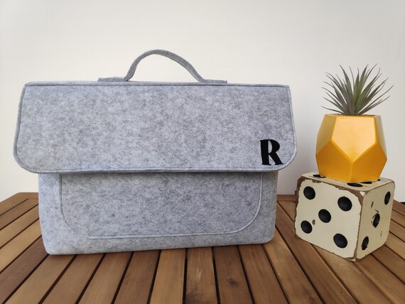 monogrammed laptop backpack