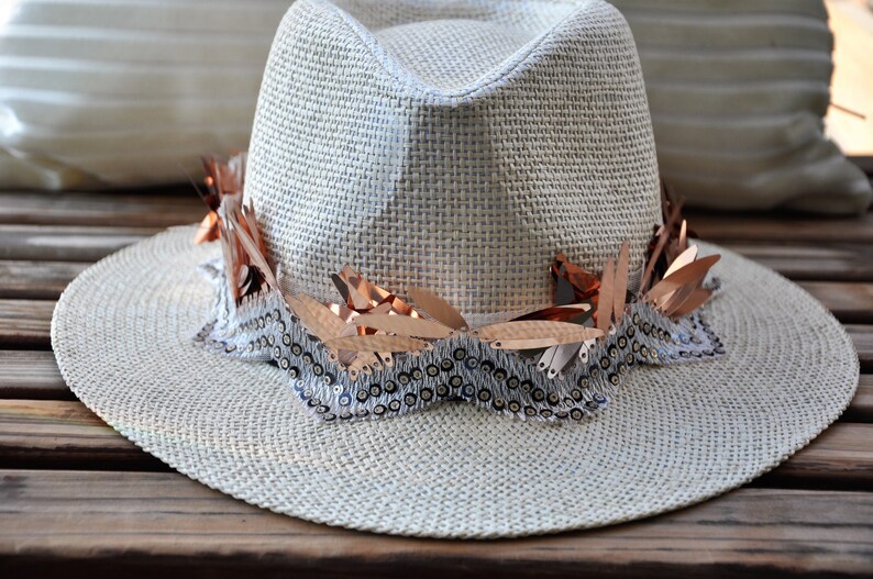 Burning man headpiece Festival headdress Parade crown hat Rave crown Burning man Rose Gold headdress Burning man hat Rave headpiece