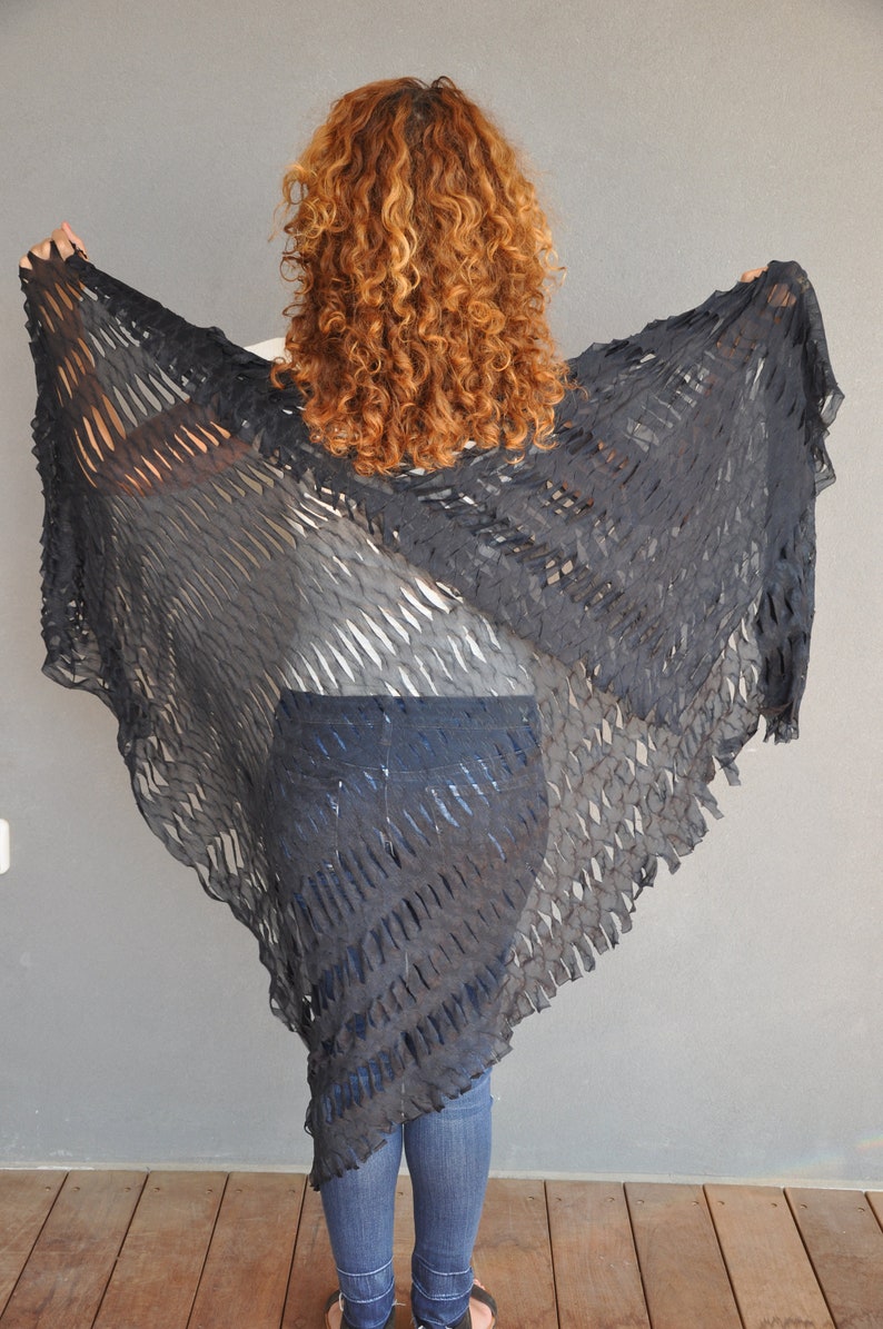 Black Dress Cover up for Winter Wedding Etsy