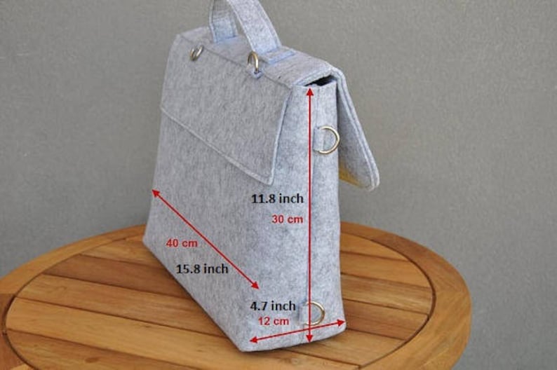 Rectangular top handle bag