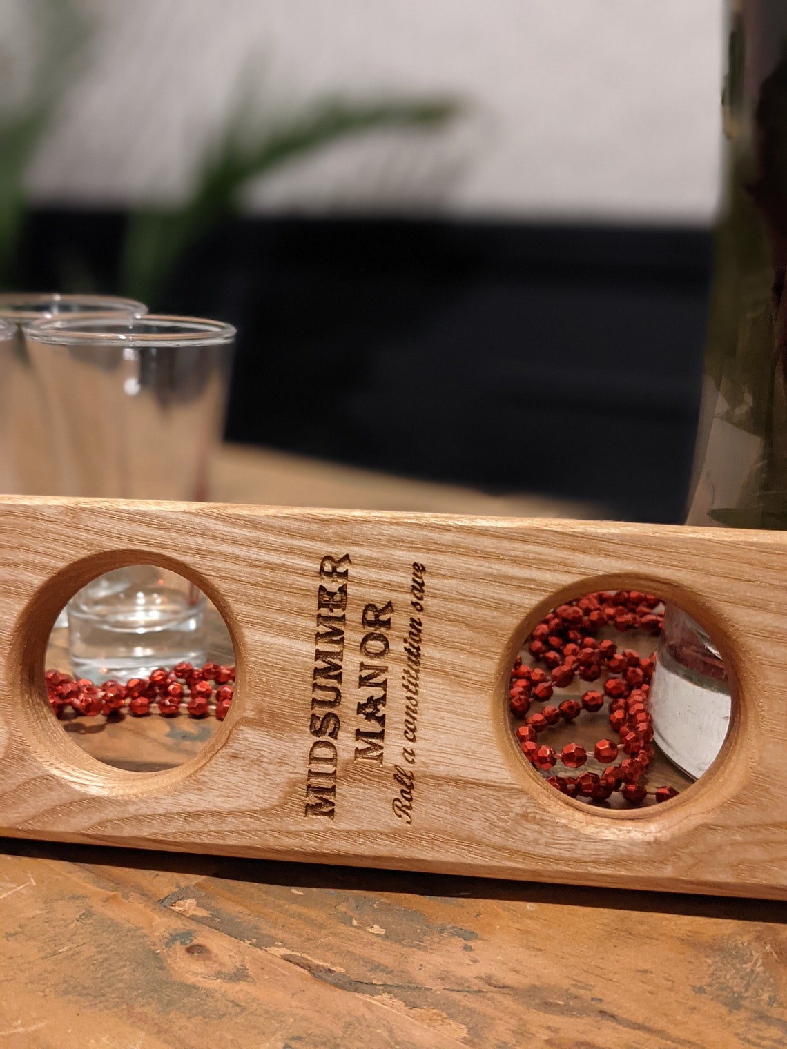 Mini Shot Glass Serving Board Personalised Serving Board Etsy Canada