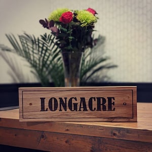 Bespoke eco handmade house sign/plaque