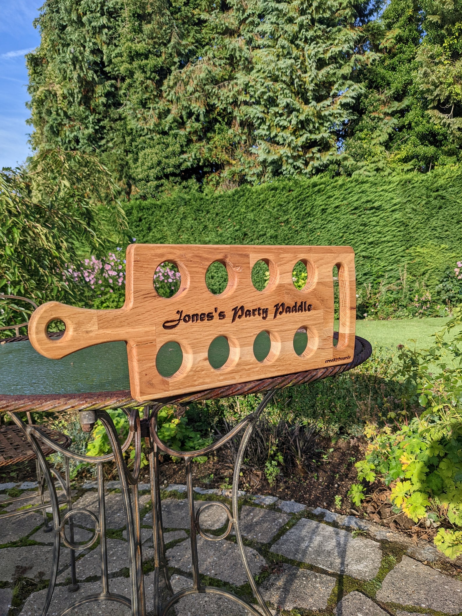 Bespoke Shot Glass Serving Board Personalised Serving Board Etsy