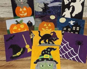 Featured image of post Cute Easy Halloween Paintings On Canvas / Cute canvas paintings small canvas art easy canvas painting simple acrylic paintings body painting galaxy painting acrylic canvas canvas here is a great little fall project.