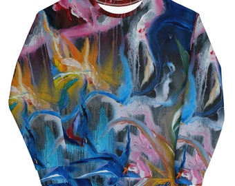 Ways Unisex Sweatshirt All-Over Print of an Oil Painting by Liudmyla Savkova