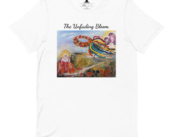 The Unfading Bloom T-Shirt by Ukrainian Artist Liudmyla Savkova