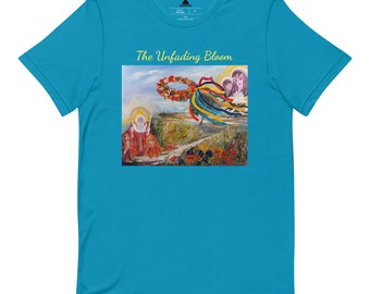 The Unfading Bloom T-Shirt by Ukrainian Artist Liudmyla Savkova