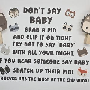 Woodland animal clothespins
