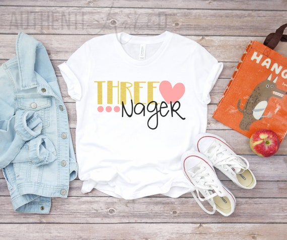 threenager shirt girl