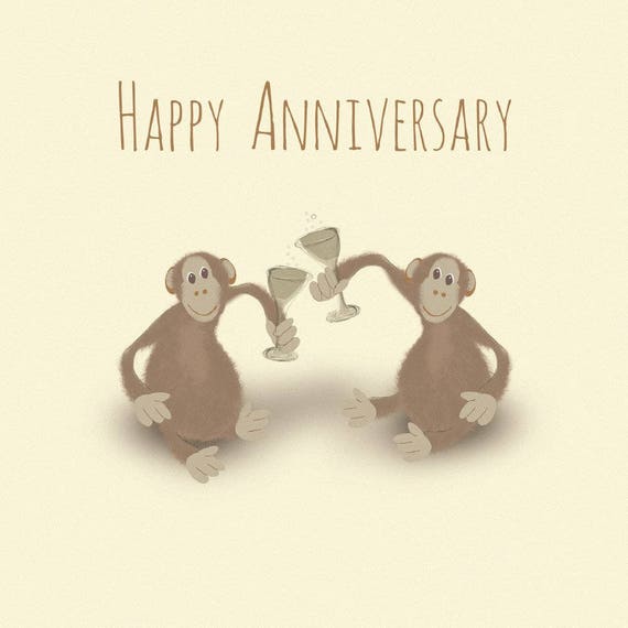 Aperitif Carte De Joyeux Anniversaire Singe Etsy Aperitif Carte De Joyeux Anniversaire Singe Etsy