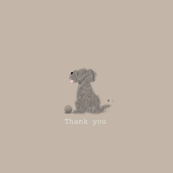 Scruffy Dog Thank You Card Cute and Quirky Animal Card - Etsy UK Scruffy Dog Thank You Card Cute and Quirky Animal Card - Etsy UK