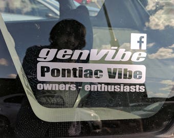GenVibe Owners Enthusiasts Facebook Decal
