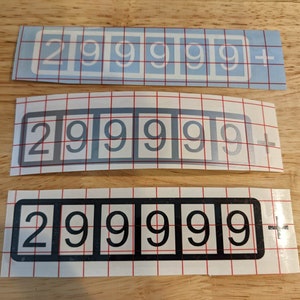 299999+ Decal - Vibe/Matrix/Corolla/Prius Maxxed Odometer