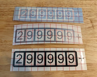 299999+ Decal - Vibe/Matrix/Corolla/Prius Maxxed Odometer