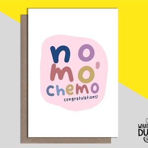 Carte de voeux faite maison amusante et mignonne de soutien contre le cancer et de rétablissement par What the Duck - SANS CHEMO