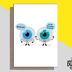 Linda y divertida tarjeta de operación ocular hecha a mano para recuperarse pronto con cirugía de cataratas y corrección láser de What the Duck Cards - CORNEA