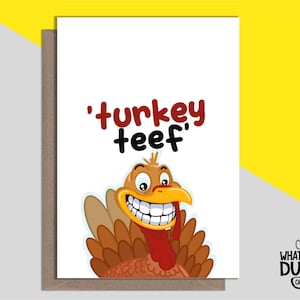 Carte Dents De Dinde Faite À La Main Pour Des facettes dentaires En Porcelaine, Relooking De Sourire Et Transformation Cosmétique Par What the Duck Cards – TEEF
