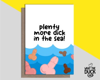Funny & Rude Divorce Card – Handmade, Cheeky Breakup Card for Splitting Up, Leaving Partner or Ending Relationship - SEA