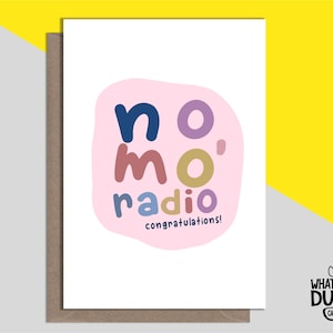 Carte de voeux drôle et mignonne faite main pour vaincre le cancer et guérir rapidement pour le rétablissement, la fin du traitement par What the Duck Cards - PAS DE RADIOTHÉRAPIE