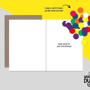 Rude & Funny Homemade Boob Job Card For Breast Enhancement, Reduction, Surgery And Enlargement By What the Duck Cards - GREAT TITS image 6