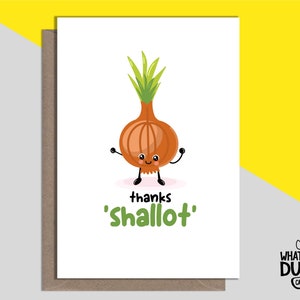 Niedliche lustige selbstgemachte Dankes- oder Cheers-Grußkarte für Lehrer, Hebamme, Kollege und Freund von What The Duck Cards - SALLOT